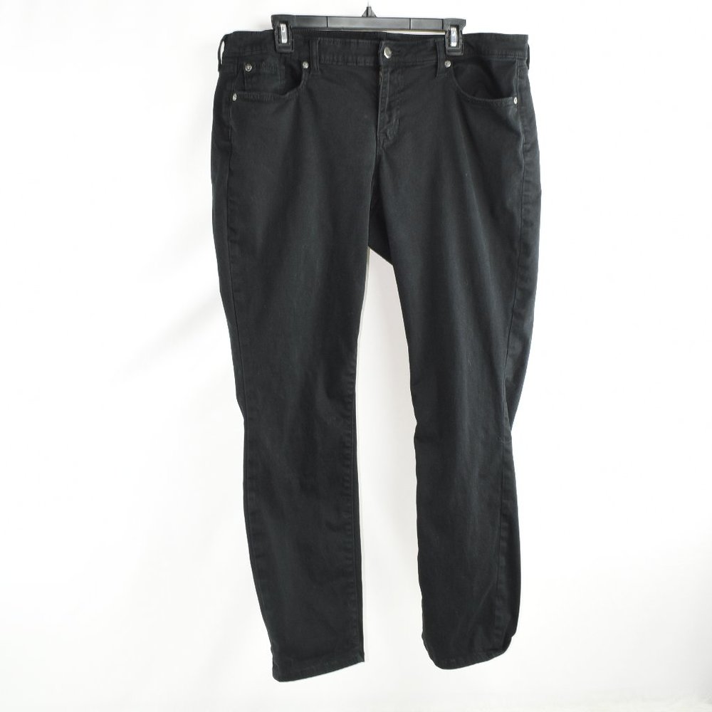 GAP  18/34 Premium Skinny Black Soft Denim Pants Jeans
